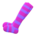 Horizontal-Striped Tights's Purple variant