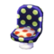 Polka-Dot Chair (Grape Violet - Red and White) NL Model.png