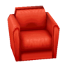 red armchair