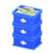 Stacked Fish Containers (Blue - Fish) NH Icon.png