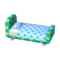 Polka-Dot Bed (Melon Float - Soda Blue) NL Model.png