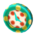 Polka-dot clock's Melon float variant