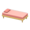 Simple Bed (Natural - Pink) NH Icon.png