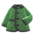 Quilted down jacket's Green variant