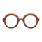Round-Frame Glasses (Brown) NH Icon.png