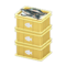 Stacked Fish Containers (Yellow - Fish) NH Icon.png