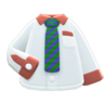 Work Shirt (Green-Striped Necktie) NH Icon.png
