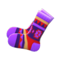 Geometric-Print Socks (Purple) NH Icon.png