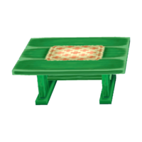 Green table