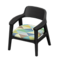 Nordic Chair (Black - Triangles) NH Icon.png