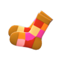 Color-Blocked Socks (Brown) NH Icon.png
