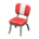 Diner chair's Red variant
