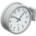 Double-sided wall clock's Silver variant