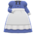 Full-length maid gown's Blue variant
