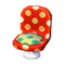 Polka-Dot Chair (Red and White - Melon Float) NL Model.png