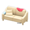 Sloppy Sofa (Beige - Red) NH Icon.png