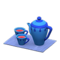 Tea Set (Blue - Blue) NH Icon.png