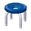 Donut Stool (Silver - Blue) NL Model.png