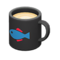 Mug (Black - Fish) NH Icon.png