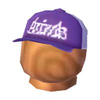 Purple cap