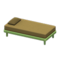 Simple Bed (Green - Brown) NH Icon.png