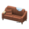 Sloppy Sofa (Brown - Light Blue) NH Icon.png