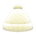 Aran-knit cap's White variant