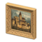 Fancy Frame (Light Brown - Landscape Oil Painting) NH Icon.png
