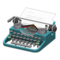 Typewriter (Blue) NH Icon.png