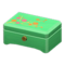 Wooden Music Box (Green - Red Flowers) NH Icon.png