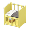 Baby Bed (Yellow - Black) NH Icon.png