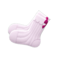 Back-Bow Socks (White) NH Icon.png