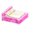 Frozen Bed (Ice Pink - White) NH Icon.png