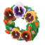 pansy wreath