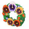 pansy wreath
