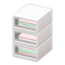 Plastic Clothing Organizer (White - Pastel-Colored Shirts) NH Icon.png