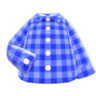 Gingham Picnic Shirt (Blue) NH Icon.png
