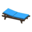 Poolside Bed (Dark Brown - Blue)