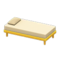 Simple Bed (Yellow - White) NH Icon.png