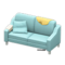 Sloppy Sofa (Light Blue - Yellow) NH Icon.png
