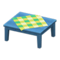 Wooden Table (Blue - Green) NH Icon.png