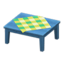 Wooden Table (Blue - Green)