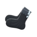 Back-Bow Socks (Black) NH Icon.png
