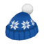 Blue Pom-Pom Hat
