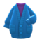 Long Chenille Cardigan (Blue) NH Icon.png