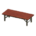 Low folding table's Dark wood variant