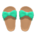 Ribbon sandals's Green variant