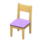 Simple Chair (Natural - Purple) NH Icon.png