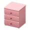 Simple Small Dresser (Pink - None) NH Icon.png