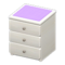 Simple Small Dresser (White - Purple) NH Icon.png